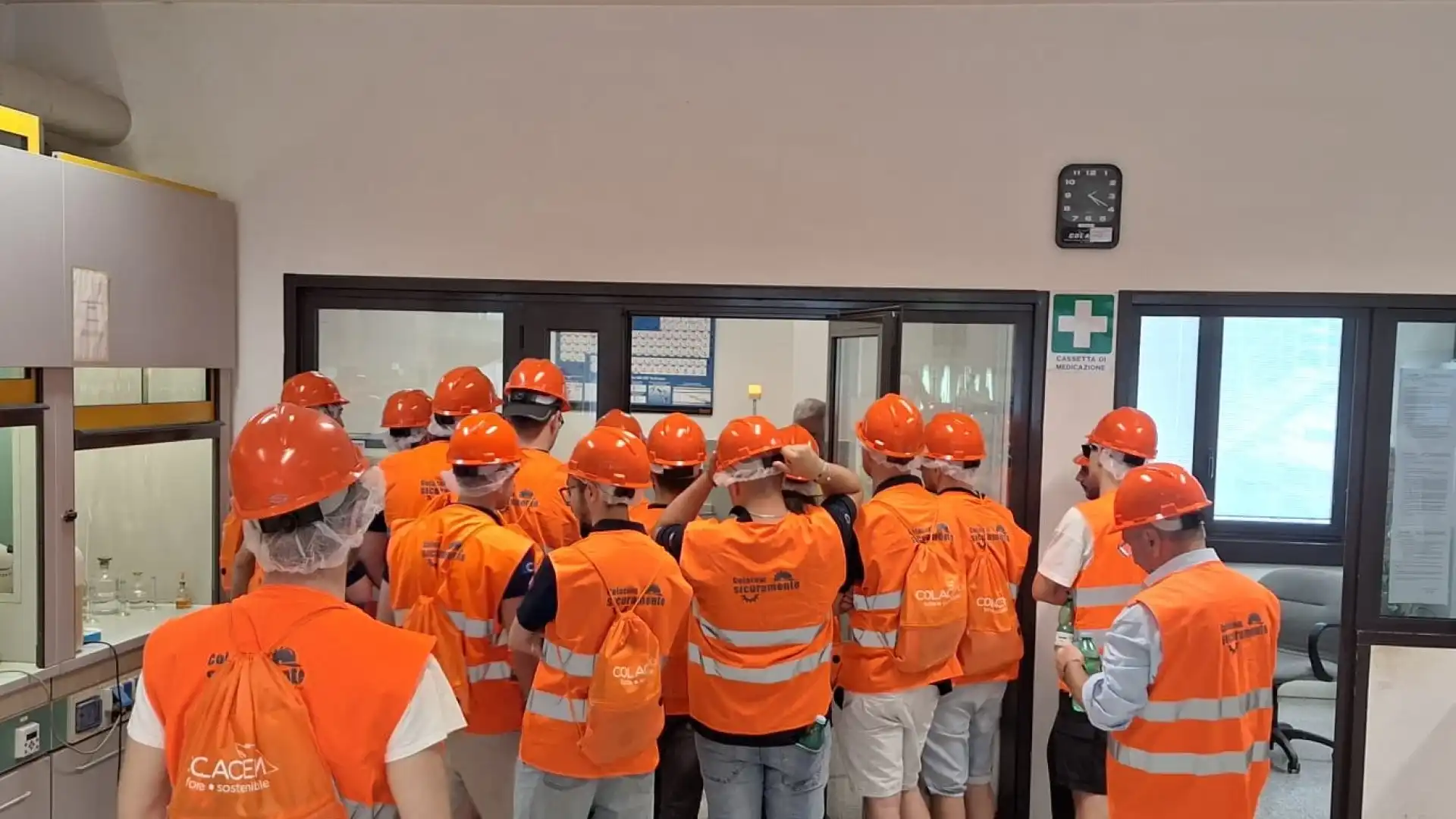 Sesto Campano: gli studenti dell'ITS "Antonio Bruno" in visita allo stabilimento Colacem